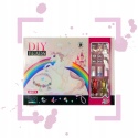 ZESTAW DO ROBIENIA BIŻUTERII BRANSOLETEK DIY KORALIKI CHARMS MAKEUP LAKIERY