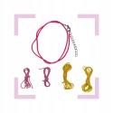 ZESTAW DO ROBIENIA BIŻUTERII BRANSOLETEK DIY KORALIKI CHARMS MAKEUP LAKIERY