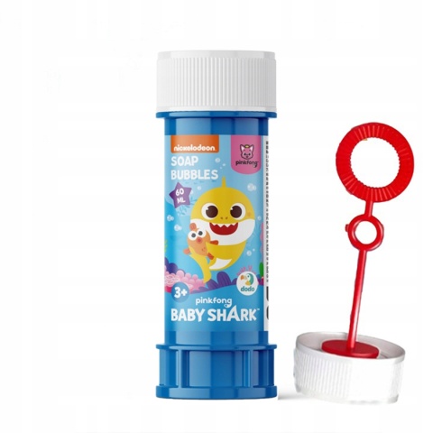 Bańki mydlane Baby Shark dla chłopców i dziewczynek Długa Zabawa 1 sztuka Bańki mydlane Baby Shark dla chłopców i dziewczynek Długa Zabawa 1 sztuka