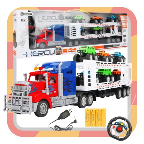 Duża Laweta Transportowa Zdalnie Sterowana Transporter Autek Samochodów Duża Laweta Transportowa Zdalnie Sterowana Transporter Autek Samochodów