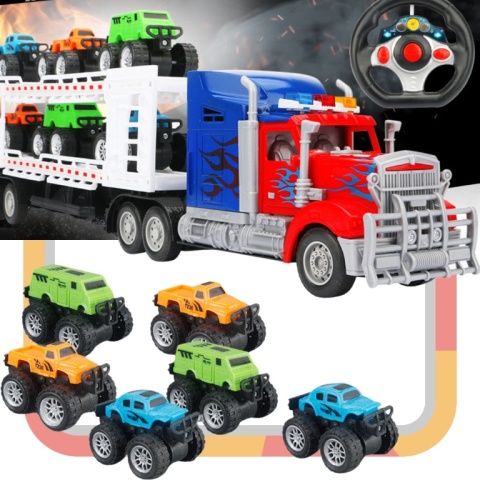 Duża Laweta Transportowa Zdalnie Sterowana Transporter Autek Samochodów Duża Laweta Transportowa Zdalnie Sterowana Transporter Autek Samochodów