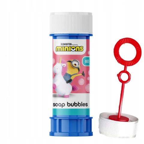 Duże kolorowe bańki mydlane dla dzieci Minionki 1 sztuk 60ml Świetna Jakość Duże kolorowe bańki mydlane dla dzieci Minionki 1 sztuk 60ml Świetna Jakość