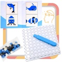 Gra Logiczna Układanka Karty Montessori Tangram Puzzle Klocki Mozaika 59 el