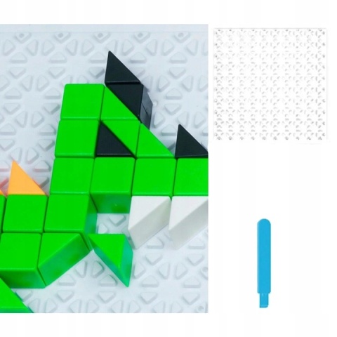 Gra Logiczna Układanka Karty Montessori Tangram Puzzle Klocki Mozaika 59 el Gra Logiczna Układanka Karty Montessori Tangram Puzzle Klocki Mozaika 59 el