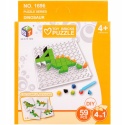 Gra Logiczna Układanka Karty Montessori Tangram Puzzle Klocki Mozaika 59 el