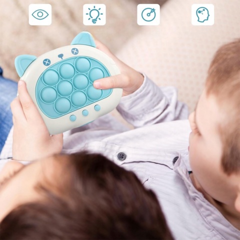 Gra Zręcznościowa Antystresowa Pop It PopIT Elektryczna Konsola LED Dźwięk Gra Zręcznościowa Antystresowa Pop It PopIT Elektryczna Konsola LED Dźwięk
