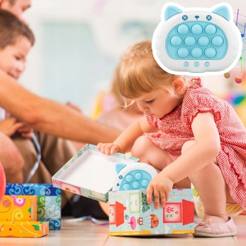 Gra Zręcznościowa Antystresowa Pop It PopIT Elektryczna Konsola LED Dźwięk Gra Zręcznościowa Antystresowa Pop It PopIT Elektryczna Konsola LED Dźwięk