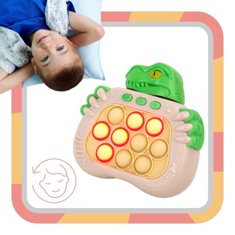 Gra Zręcznościowa Elektryczna Pop It Antystresowa Świeci Dźwięk POPIT Dino Gra Zręcznościowa Elektryczna Pop It Antystresowa Świeci Dźwięk POPIT Dino