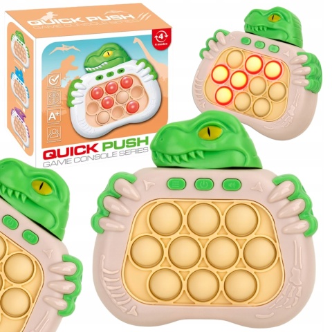 Gra Zręcznościowa Elektryczna Pop It Antystresowa Świeci Dźwięk POPIT Dino Gra Zręcznościowa Elektryczna Pop It Antystresowa Świeci Dźwięk POPIT Dino