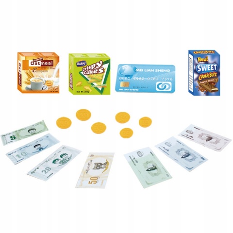 INTERAKTYWNA KASA FISKALNA SKLEPOWA WAGA SKANER PRODUKTY DŹWIĘK ŚWIATŁO LED INTERAKTYWNA KASA FISKALNA SKLEPOWA WAGA SKANER PRODUKTY DŹWIĘK ŚWIATŁO LED