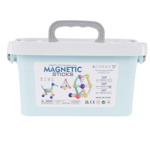 Klocki Magnetyczne Duże Konstrukcyjne Dla Dzieci 36 el Kuferek Kulki Zestaw Klocki Magnetyczne Duże Konstrukcyjne Dla Dzieci 36 el Kuferek Kulki Zestaw