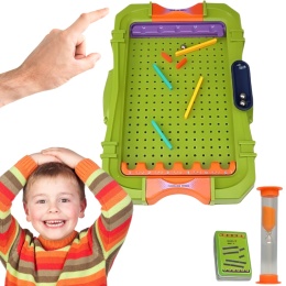 Zestaw Do Gry w Pinball Tworzenie Trasy Klocki Piłka Klepsydra Karty