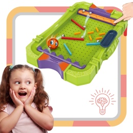 Zestaw Do Gry w Pinball Tworzenie Trasy Klocki Piłka Klepsydra Karty