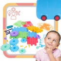Zestaw Majsterkowicza Walizka Puzzle Montessori Układanka Klocki Śrubki