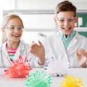 Zestaw Naukowy Edukacyjny Hodowla Kryształów Led Dinozaur Kolorowe Proszki