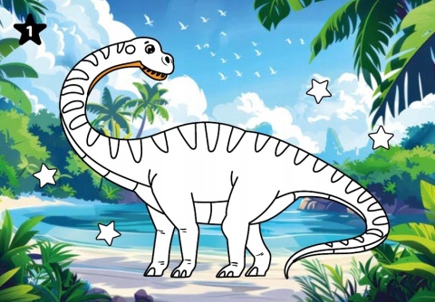 Dinozaury Zadanka & piaskowanki Malowanie piaskiem ćwiczenia dla dzieci Dinozaury Zadanka & piaskowanki Malowanie piaskiem ćwiczenia dla dzieci