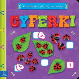 Edukacyjna książeczka Cyferki - pierwsze liczby i liczenie z naklejkami