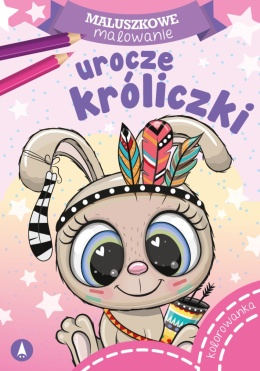 Kolorowanka Malowanka dla dzieci Maluszkowe malowanie Urocze króliczki