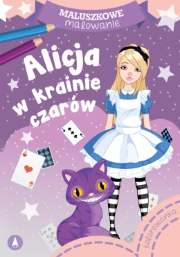Maluszkowe malowanie Alicja w krainie czarów Kolorowanka Malowanka