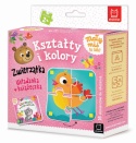 Mały miś to lubi! Kształty i kolory. Zwierzątka. Układanka + książeczka