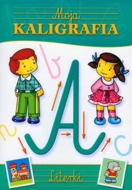 Moja kaligrafia literki Książeczka edukacyjna dla dzieci Nauka literek