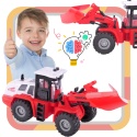 Pług Śnieżny Z Efektami Świetlnymi Ruchome Ramię Traktor Odśnieżarka