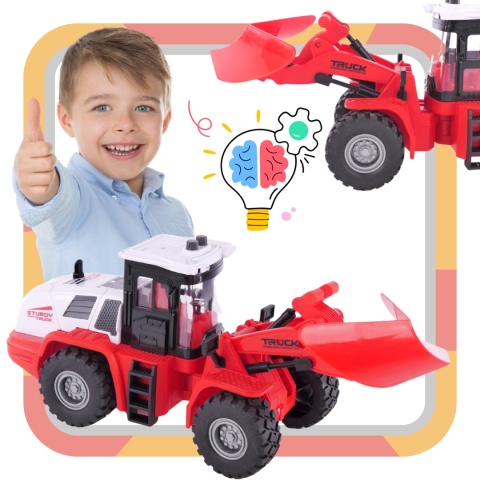 Pług Śnieżny Z Efektami Świetlnymi Ruchome Ramię Traktor Odśnieżarka Pług Śnieżny Z Efektami Świetlnymi Ruchome Ramię Traktor Odśnieżarka