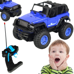 SAMOCHÓD ZDALNIE STEROWANY DUŻY JEEP TERENOWY AKUMULATOROWY AKU LED