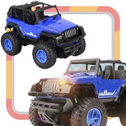 SAMOCHÓD ZDALNIE STEROWANY DUŻY JEEP TERENOWY AKUMULATOROWY AKU LED
