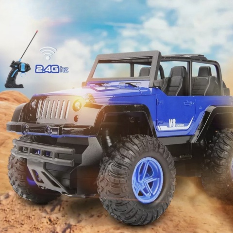 SAMOCHÓD ZDALNIE STEROWANY DUŻY JEEP TERENOWY AKUMULATOROWY AKU LED SAMOCHÓD ZDALNIE STEROWANY DUŻY JEEP TERENOWY AKUMULATOROWY AKU LED