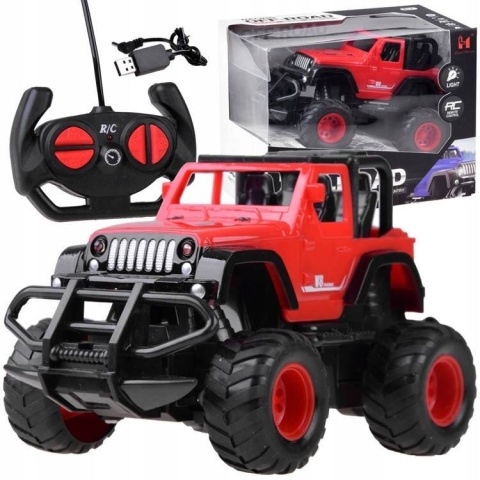 SAMOCHÓD ZDALNIE STEROWANY TERENOWY LED AUTO AKU SAMOCHÓD ZDALNIE STEROWANY TERENOWY LED AUTO AKU