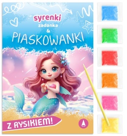 Syrenki Zadanka & piaskowanki Malowanie piaskiem ćwiczenia dla dzieci