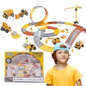 Tor Samochodowy Wyścigowy Kolejka Duży Plan Budowy Auto Zestaw Puzzle 190el