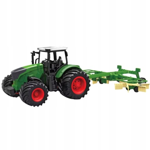 Traktor Z Zgrabiarką Maszyna Rolnicza Model Pojazdu 1:24 Farma Zestaw Traktor Z Zgrabiarką Maszyna Rolnicza Model Pojazdu 1:24 Farma Zestaw