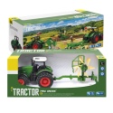 Traktor Z Zgrabiarką Maszyna Rolnicza Model Pojazdu 1:24 Farma Zestaw