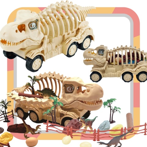 ZESTAW SZKIELET DINOZAURA TRANSPORTER FIGURKI DINOZAURÓW SKAŁY JAJA ZAGRODA ZESTAW SZKIELET DINOZAURA TRANSPORTER FIGURKI DINOZAURÓW SKAŁY JAJA ZAGRODA