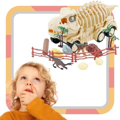 ZESTAW SZKIELET DINOZAURA TRANSPORTER FIGURKI DINOZAURÓW SKAŁY JAJA ZAGRODA ZESTAW SZKIELET DINOZAURA TRANSPORTER FIGURKI DINOZAURÓW SKAŁY JAJA ZAGRODA