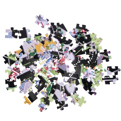 Zestaw Pojazdy Budowlane W Walizce Na Kółkach Miasteczko Plansza Puzzle Zestaw Pojazdy Budowlane W Walizce Na Kółkach Miasteczko Plansza Puzzle