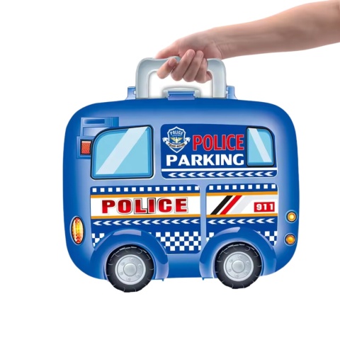 Zestaw Policyjny Policja Walizka Helikopter Pojazdy Tor Parking Znaki 44Ele Zestaw Policyjny Policja Walizka Helikopter Pojazdy Tor Parking Znaki 44Ele