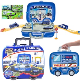 Zestaw Policyjny Policja Walizka Pojazdy Mapa Tor Parking Znaki 22Ele