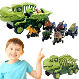 Zestaw Szkielet Dinozaura Interaktywny Transporter Quad Motor Auto Samochód