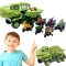 Zestaw Szkielet Dinozaura Interaktywny Transporter Quad Motor Auto Samochód