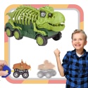 Zestaw Szkielet Dinozaura Interaktywny Transporter Quad Motor Auto Samochód