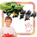 Zestaw Szkielet Dinozaura Interaktywny Transporter Quad Motor Auto Samochód
