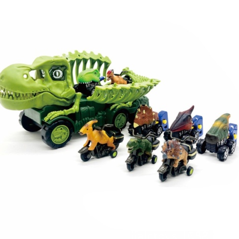 Zestaw Szkielet Dinozaura Interaktywny Transporter Quad Motor Auto Samochód Zestaw Szkielet Dinozaura Interaktywny Transporter Quad Motor Auto Samochód
