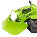 Zielony Pług Śnieżny Efekty Świetlne Ruchome Ramię Traktor Odśnieżarka 1:16