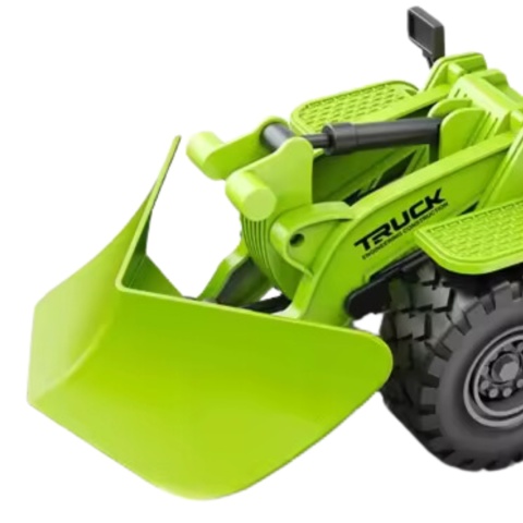 Zielony Pług Śnieżny Efekty Świetlne Ruchome Ramię Traktor Odśnieżarka 1:16 Zielony Pług Śnieżny Efekty Świetlne Ruchome Ramię Traktor Odśnieżarka 1:16