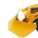 Żółty Pług Śnieżny Efekty Świetlne Ruchome Ramię Traktor Odśnieżarka 1:16
