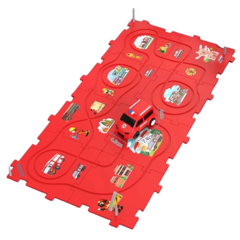 Duży Tor Przeszkód Interaktywny Puzzle Układanka Straż Pożarna Labirynt Duży Tor Przeszkód Interaktywny Puzzle Układanka Straż Pożarna Labirynt