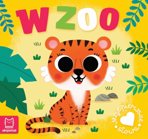 Kartonowa książeczka harmonijka - Moje pierwsze słowa W zoo Aksjomat